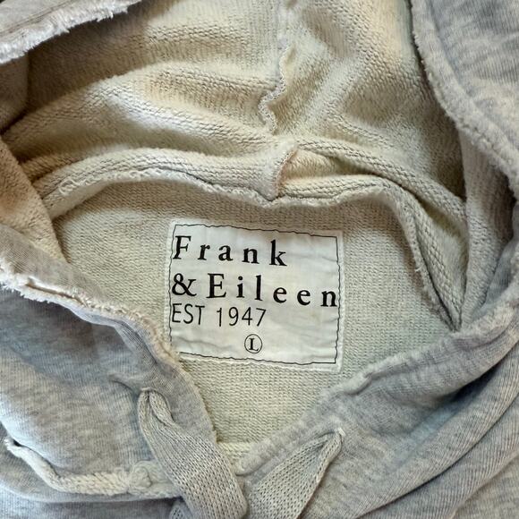 NEW Frank & Eileen Kane Capelet Hoodie in Gray Melange Triple Fleece Sz L - Picture 5 of 7